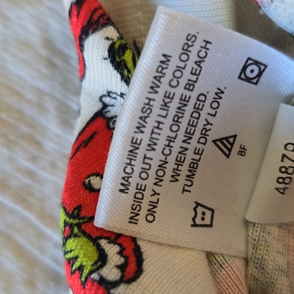 Hanna Andersson Unisex Grinch Long John Pajama Top - Picture 6 of 10